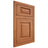 Shiloh Cabinetry Flush Inset Oxford Red Oak Plain Cut Harvest Door