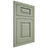 Shiloh Cabinetry Flush Inset Oxford Red Oak Plain Cut Moss Door