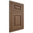 Shiloh Cabinetry Flush Inset Oxford White Oak Plain Cut Autumn Door