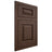 Shiloh Cabinetry Flush Inset Oxford White Oak Plain Cut Braun Door