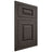 Shiloh Cabinetry Flush Inset Oxford White Oak Plain Cut Creekside Door