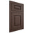 Shiloh Cabinetry Flush Inset Oxford White Oak Plain Cut Dusk Door