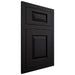 Shiloh Cabinetry Flush Inset Oxford White Oak Plain Cut Ink Door