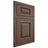 Shiloh Cabinetry Flush Inset Oxford White Oak Plain Cut Mineral Door