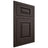 Shiloh Cabinetry Flush Inset Oxford White Oak Plain Cut Morel Door