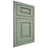 Shiloh Cabinetry Flush Inset Oxford White Oak Plain Cut Moss Door