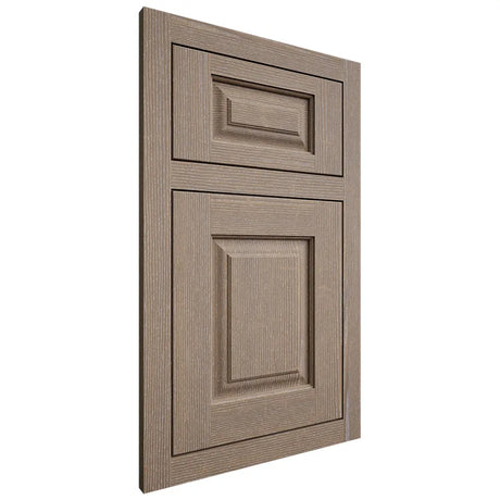 Shiloh Cabinetry Flush Inset Oxford White Oak Quarter Sawn Almond Door