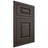 Shiloh Cabinetry Flush Inset Oxford White Oak Quarter Sawn Creekside Door