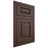 Shiloh Cabinetry Flush Inset Oxford White Oak Quarter Sawn Dusk Door