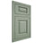 Shiloh Cabinetry Flush Inset Oxford White Oak Quarter Sawn Moss Door