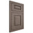 Shiloh Cabinetry Flush Inset Oxford White Oak Rift Cut Clay Door