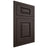Shiloh Cabinetry Flush Inset Oxford White Oak Rift Cut Morel Door