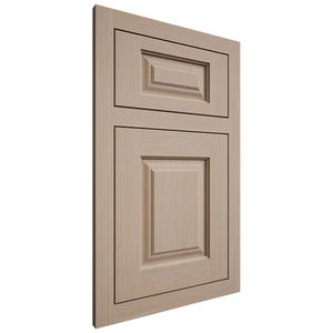 Shiloh Cabinetry Flush Inset Oxford White Oak Rift Cut Straw Door