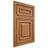 Shiloh Cabinetry Flush Inset Portland Alder Plain Cut Caramel Door