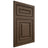 Shiloh Cabinetry Flush Inset Portland Alder Plain Cut Caviar Door