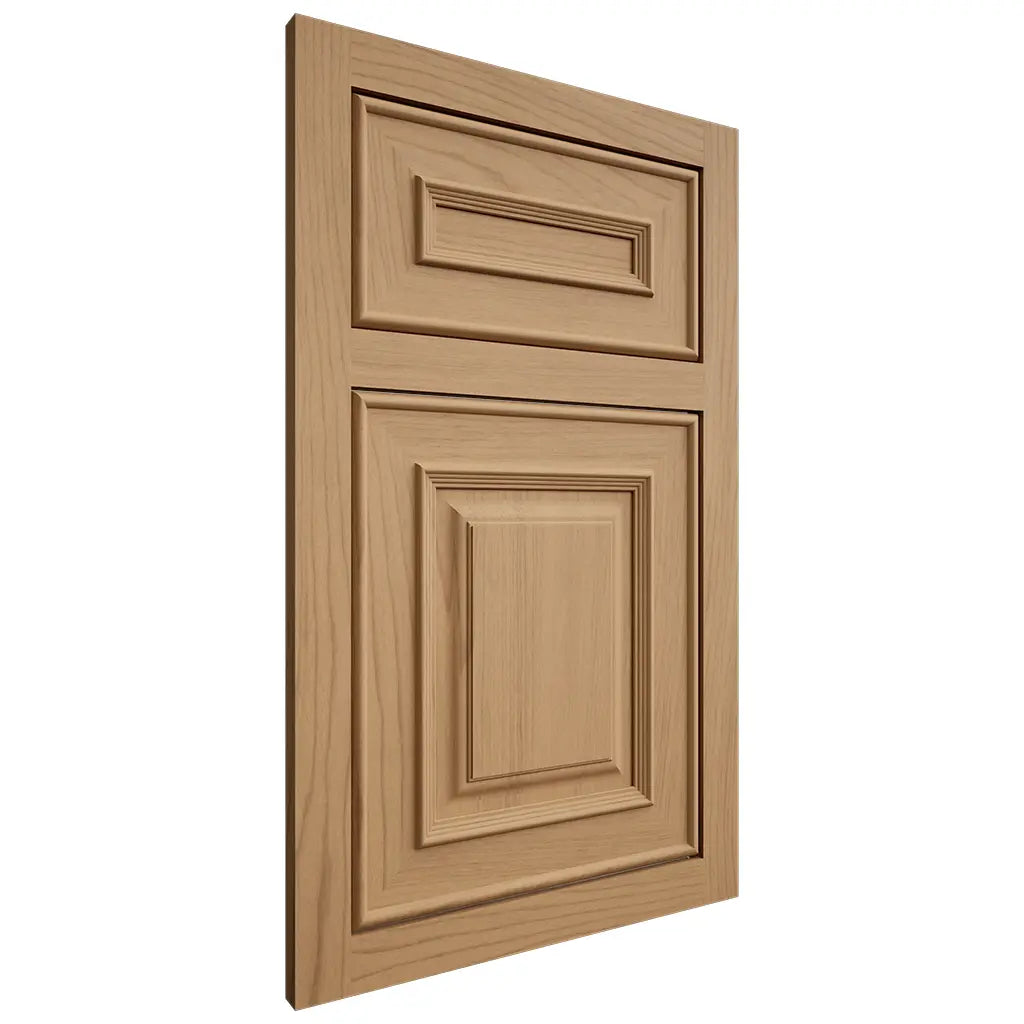 Shiloh Cabinetry Flush Inset Portland Alder Plain Cut Natural Door