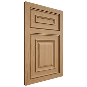 Shiloh Cabinetry Flush Inset Portland Alder Plain Cut Natural Door