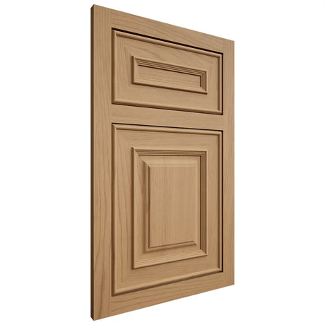 Shiloh Cabinetry Flush Inset Portland Alder Plain Cut Natural Door