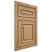 Shiloh Cabinetry Flush Inset Portland Alder Plain Cut Natural Door