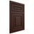 Shiloh Cabinetry Flush Inset Portland Alder Plain Cut Umber Door
