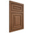 Shiloh Cabinetry Flush Inset Portland Alder Plain Cut Walnut Door