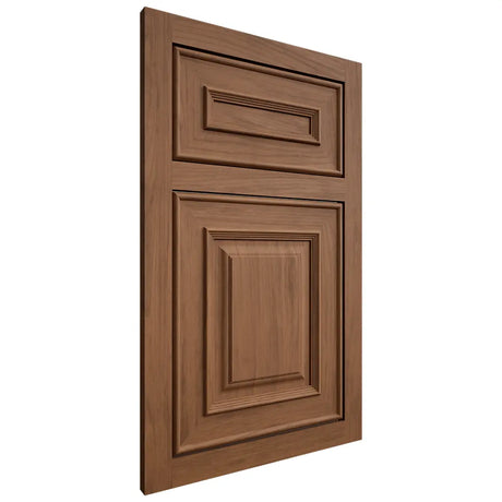 Shiloh Cabinetry Flush Inset Portland Alder Plain Cut Walnut Door
