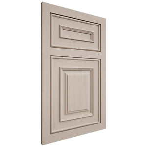 Shiloh Cabinetry Flush Inset Portland Alder Plain Cut White Sands Door