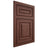 Shiloh Cabinetry Flush Inset Portland Cherry Plain Cut Bourbon Door