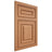 Shiloh Cabinetry Flush Inset Portland Cherry Plain Cut Natural Door