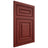 Shiloh Cabinetry Flush Inset Portland Cherry Plain Cut Red Door