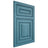 Shiloh Cabinetry Flush Inset Portland Hickory Plain Cut Aqua Door