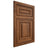Shiloh Cabinetry Flush Inset Portland Hickory Plain Cut Burnt Sugar Door
