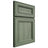 Shiloh Cabinetry Flush Inset Portland Hickory Plain Cut Moss Door