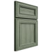 Shiloh Cabinetry Flush Inset Portland Hickory Plain Cut Moss Door