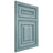 Shiloh Cabinetry Flush Inset Portland Hickory Plain Cut Sky Door