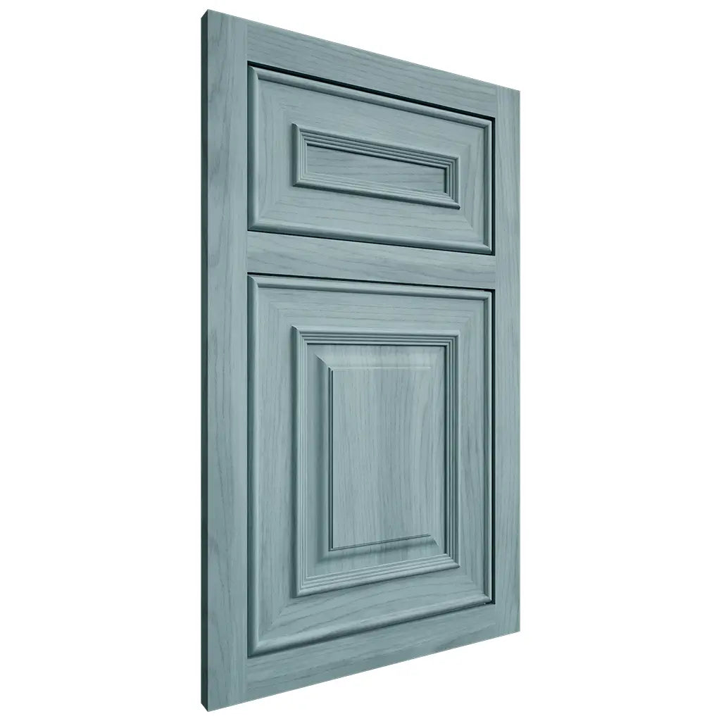 Shiloh Cabinetry Flush Inset Portland Hickory Plain Cut Sky Door