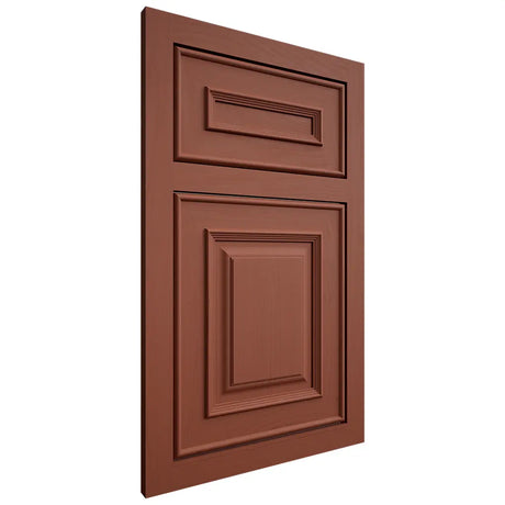 Shiloh Cabinetry Flush Inset Portland Maple Plain Cut Cayenne Door