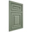 Shiloh Cabinetry Flush Inset Portland Poplar Plain Cut Moss Door