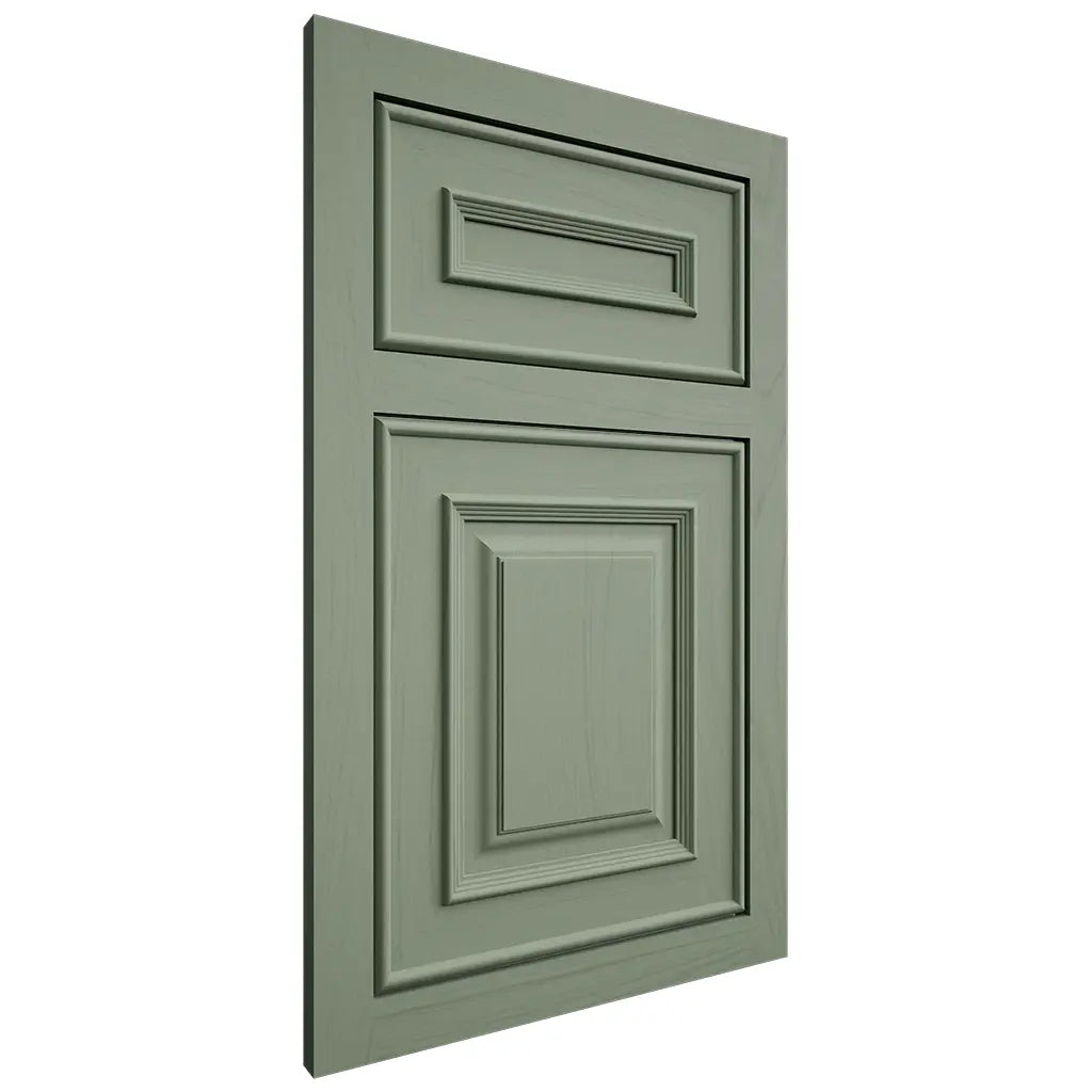Shiloh Cabinetry Flush Inset Portland Poplar Plain Cut Moss Door