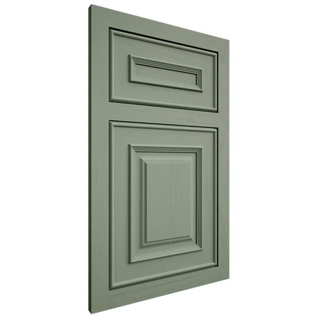 Shiloh Cabinetry Flush Inset Portland Poplar Plain Cut Moss Door
