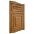 Shiloh Cabinetry Flush Inset Portland Red Oak Plain Cut Autumn Door