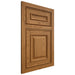 Shiloh Cabinetry Flush Inset Portland Red Oak Plain Cut Autumn Door