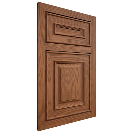 Shiloh Cabinetry Flush Inset Portland Red Oak Plain Cut Braun Door