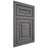 Shiloh Cabinetry Flush Inset Portland Red Oak Plain Cut Cadet Door
