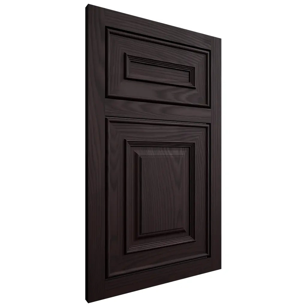 Shiloh Cabinetry Flush Inset Portland Red Oak Plain Cut Espresso Door
