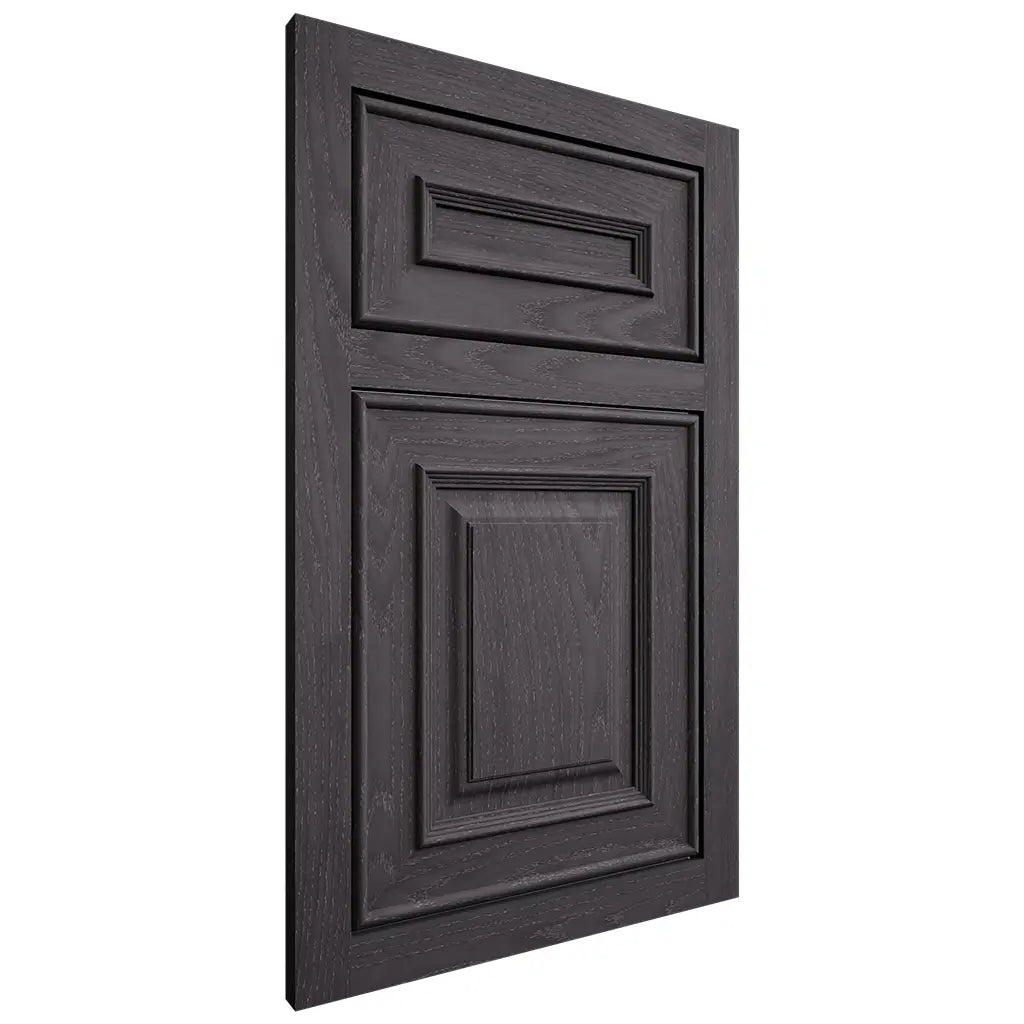 Shiloh Cabinetry Flush Inset Portland Red Oak Plain Cut Harbor Door