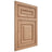 Shiloh Cabinetry Flush Inset Portland Red Oak Plain Cut Natural Door