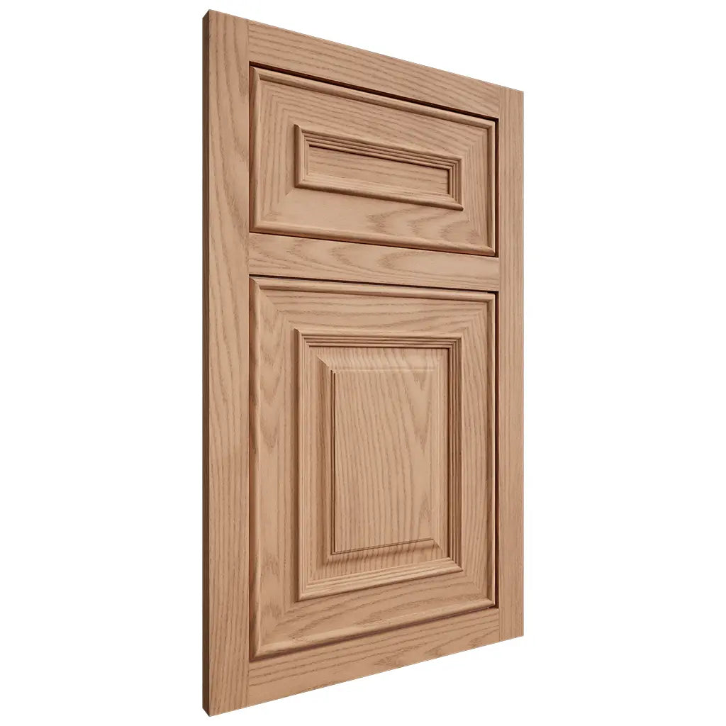 Shiloh Cabinetry Flush Inset Portland Red Oak Plain Cut Natural Door