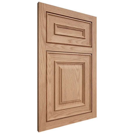 Shiloh Cabinetry Flush Inset Portland Red Oak Plain Cut Natural Door