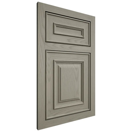 Shiloh Cabinetry Flush Inset Portland Red Oak Plain Cut Thyme Door